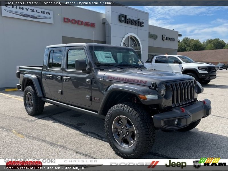 Granite Crystal Metallic / Black 2021 Jeep Gladiator Rubicon 4x4