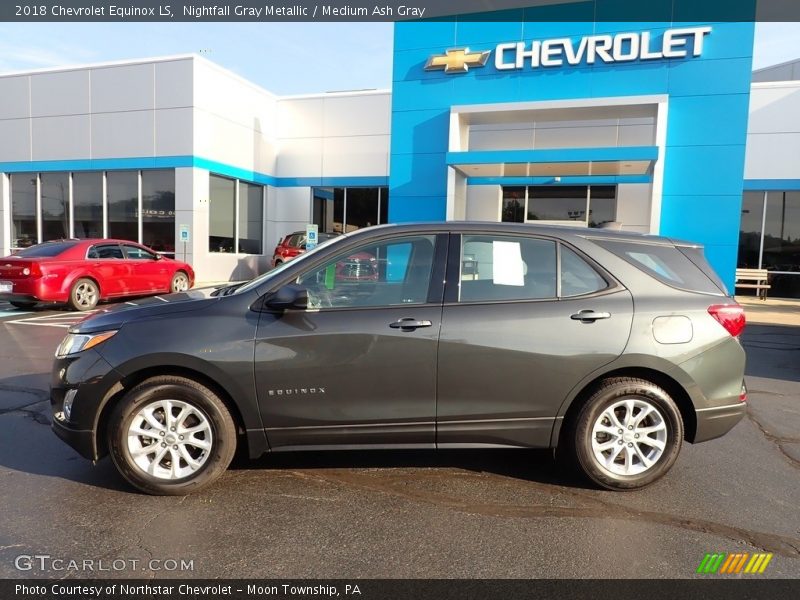 Nightfall Gray Metallic / Medium Ash Gray 2018 Chevrolet Equinox LS