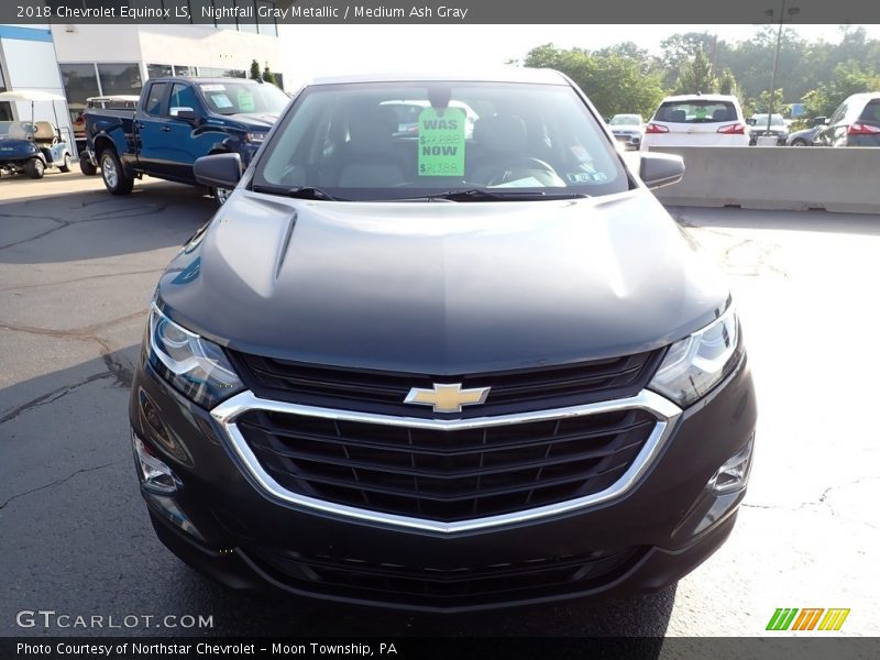 Nightfall Gray Metallic / Medium Ash Gray 2018 Chevrolet Equinox LS