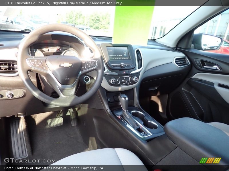 Nightfall Gray Metallic / Medium Ash Gray 2018 Chevrolet Equinox LS