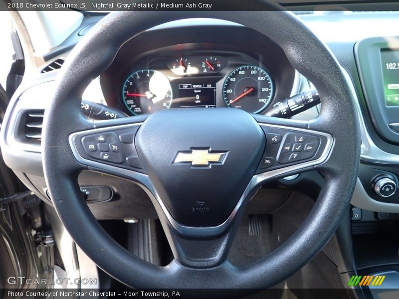 Nightfall Gray Metallic / Medium Ash Gray 2018 Chevrolet Equinox LS