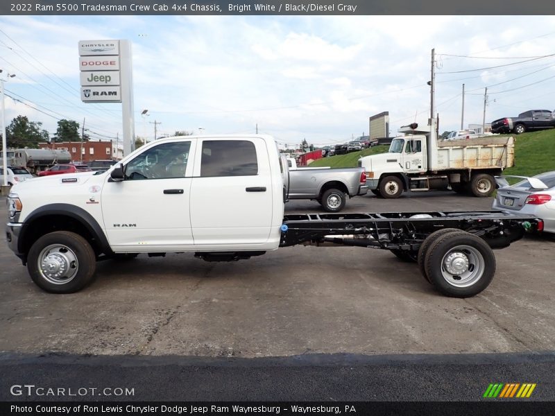 Bright White / Black/Diesel Gray 2022 Ram 5500 Tradesman Crew Cab 4x4 Chassis
