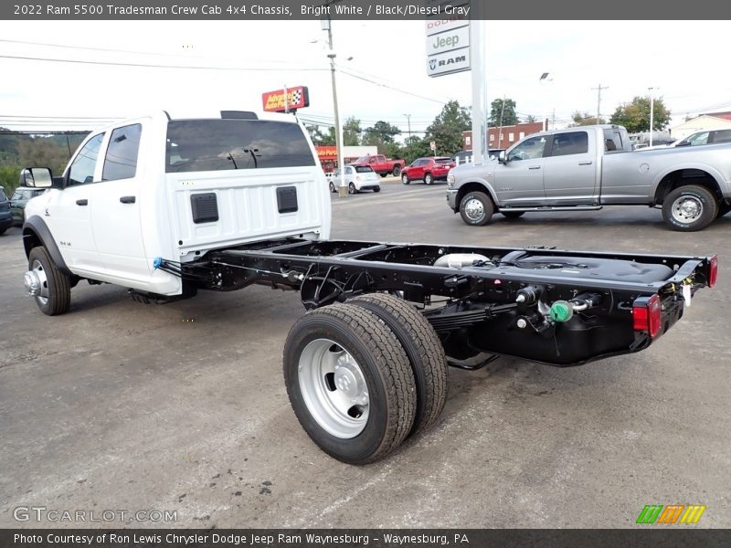 Bright White / Black/Diesel Gray 2022 Ram 5500 Tradesman Crew Cab 4x4 Chassis