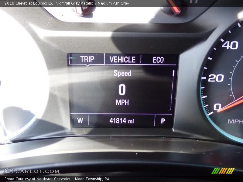 Nightfall Gray Metallic / Medium Ash Gray 2018 Chevrolet Equinox LS