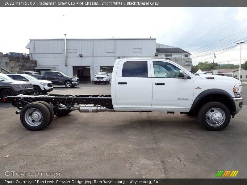 Bright White / Black/Diesel Gray 2022 Ram 5500 Tradesman Crew Cab 4x4 Chassis