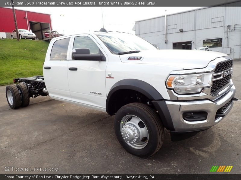 Bright White / Black/Diesel Gray 2022 Ram 5500 Tradesman Crew Cab 4x4 Chassis