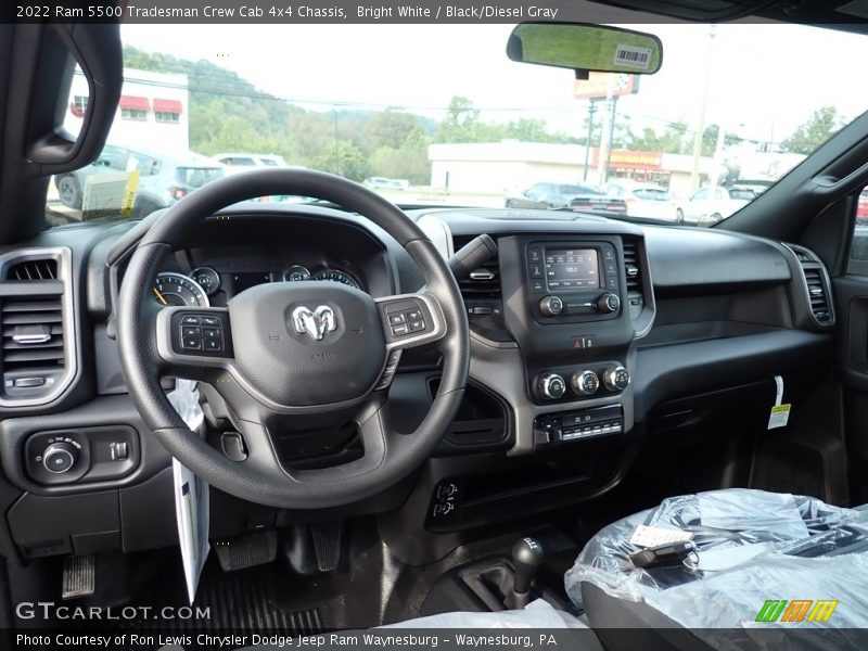 Bright White / Black/Diesel Gray 2022 Ram 5500 Tradesman Crew Cab 4x4 Chassis