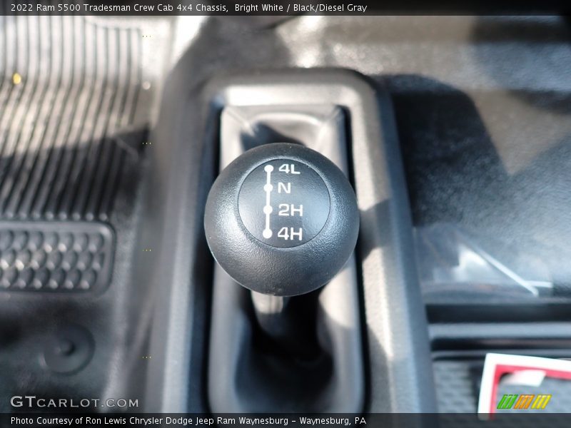 Bright White / Black/Diesel Gray 2022 Ram 5500 Tradesman Crew Cab 4x4 Chassis