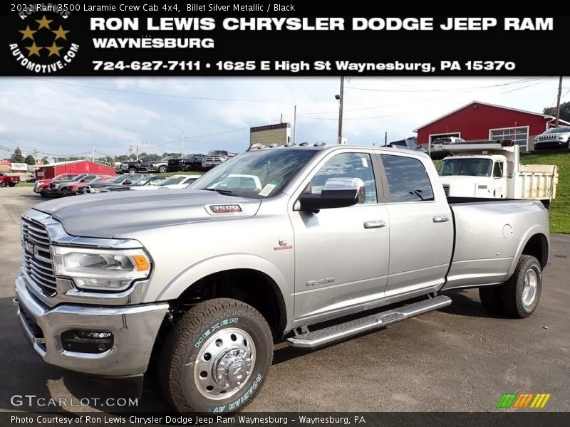 Billet Silver Metallic / Black 2021 Ram 3500 Laramie Crew Cab 4x4