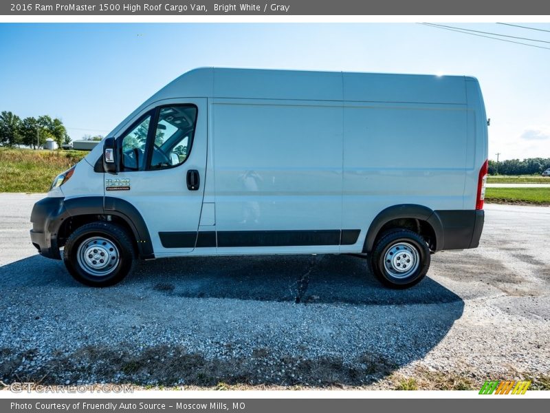 Bright White / Gray 2016 Ram ProMaster 1500 High Roof Cargo Van