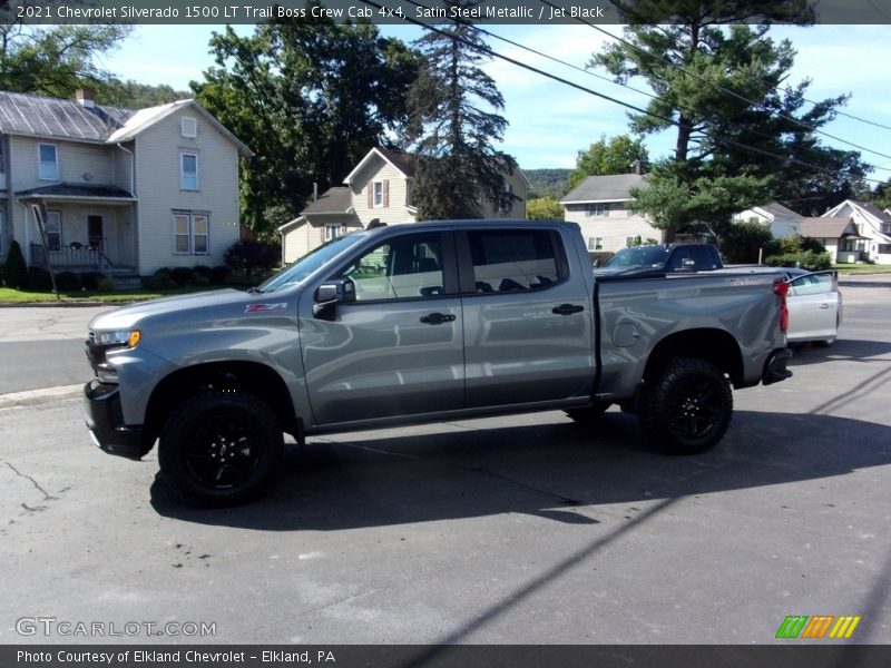 Satin Steel Metallic / Jet Black 2021 Chevrolet Silverado 1500 LT Trail Boss Crew Cab 4x4