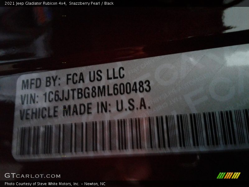 Snazzberry Pearl / Black 2021 Jeep Gladiator Rubicon 4x4