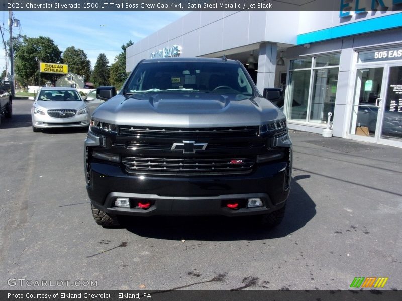 Satin Steel Metallic / Jet Black 2021 Chevrolet Silverado 1500 LT Trail Boss Crew Cab 4x4