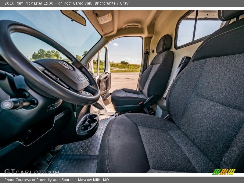 Bright White / Gray 2016 Ram ProMaster 1500 High Roof Cargo Van