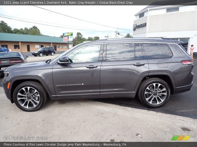 Baltic Gray Metallic / Global Black/Steel Gray 2021 Jeep Grand Cherokee L Overland 4x4