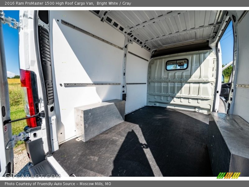 Bright White / Gray 2016 Ram ProMaster 1500 High Roof Cargo Van
