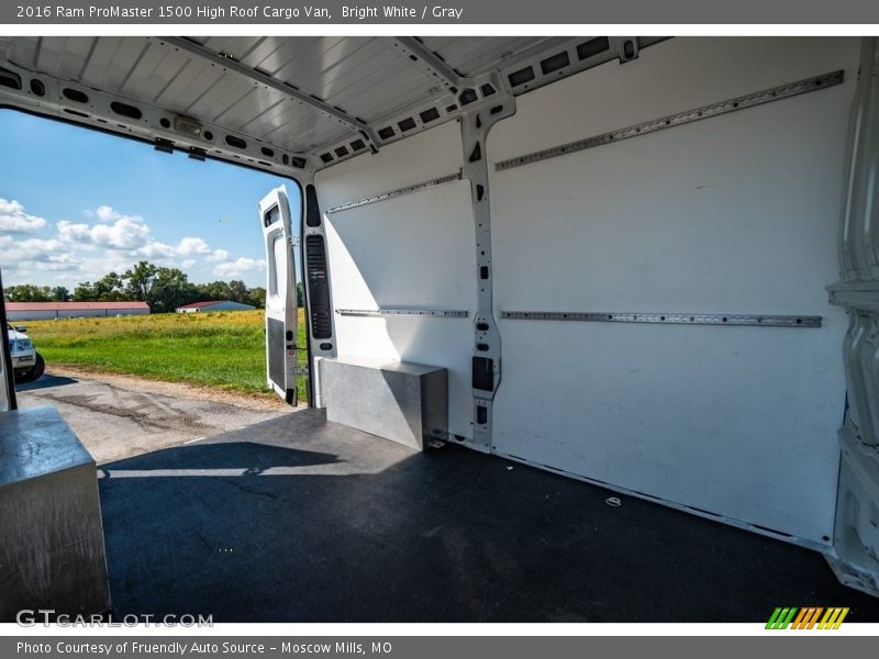 Bright White / Gray 2016 Ram ProMaster 1500 High Roof Cargo Van