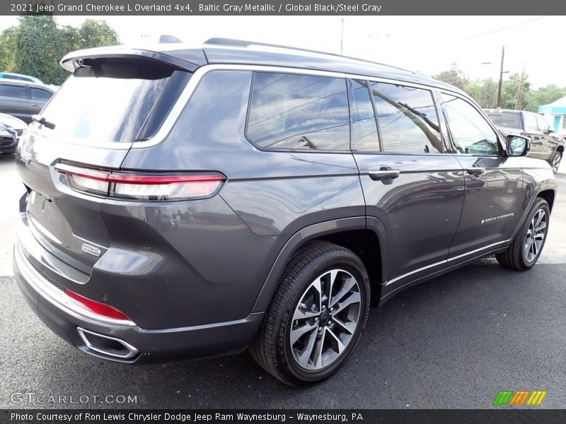 Baltic Gray Metallic / Global Black/Steel Gray 2021 Jeep Grand Cherokee L Overland 4x4