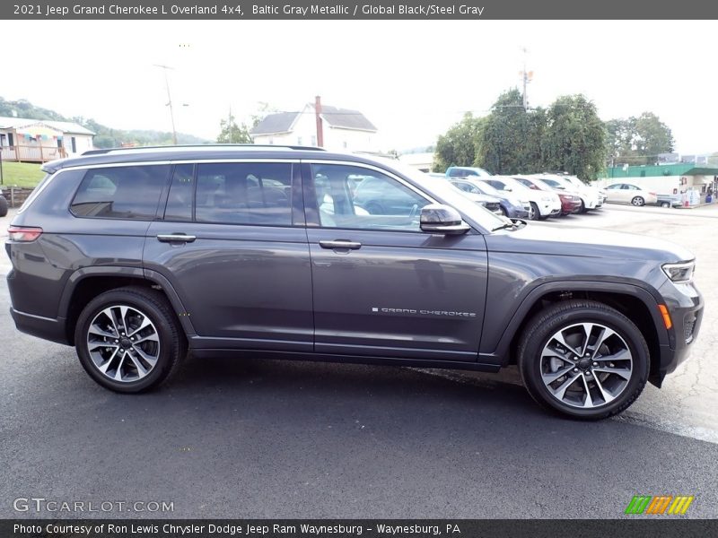 Baltic Gray Metallic / Global Black/Steel Gray 2021 Jeep Grand Cherokee L Overland 4x4