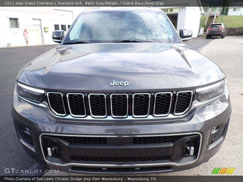 Baltic Gray Metallic / Global Black/Steel Gray 2021 Jeep Grand Cherokee L Overland 4x4