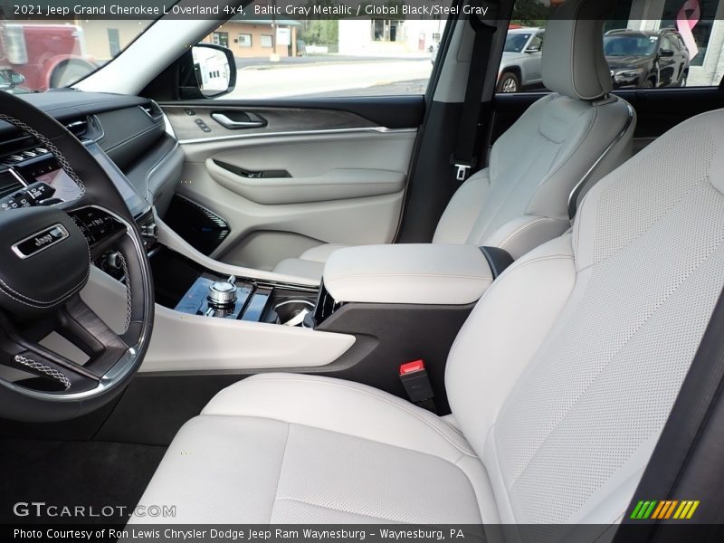 Baltic Gray Metallic / Global Black/Steel Gray 2021 Jeep Grand Cherokee L Overland 4x4
