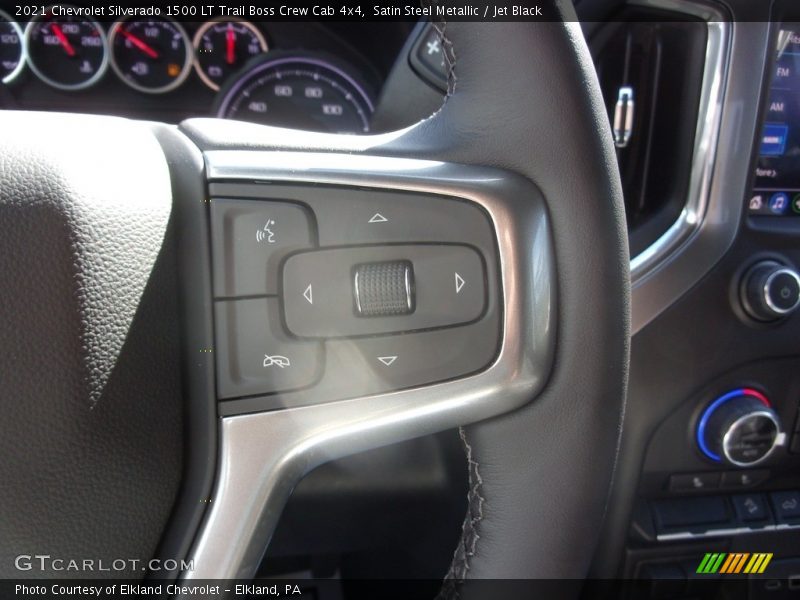 Satin Steel Metallic / Jet Black 2021 Chevrolet Silverado 1500 LT Trail Boss Crew Cab 4x4