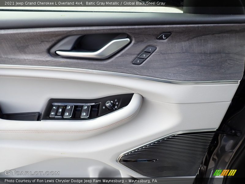 Baltic Gray Metallic / Global Black/Steel Gray 2021 Jeep Grand Cherokee L Overland 4x4