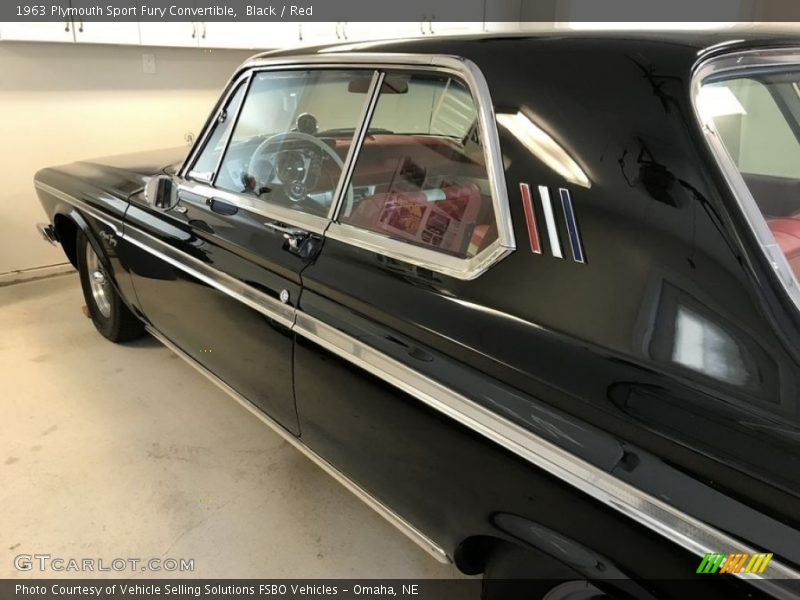 Black / Red 1963 Plymouth Sport Fury Convertible