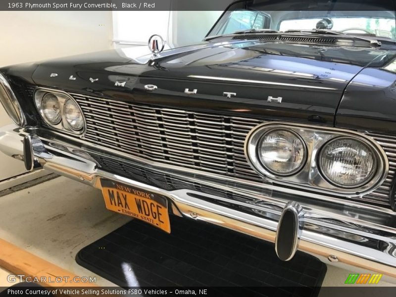 Black / Red 1963 Plymouth Sport Fury Convertible