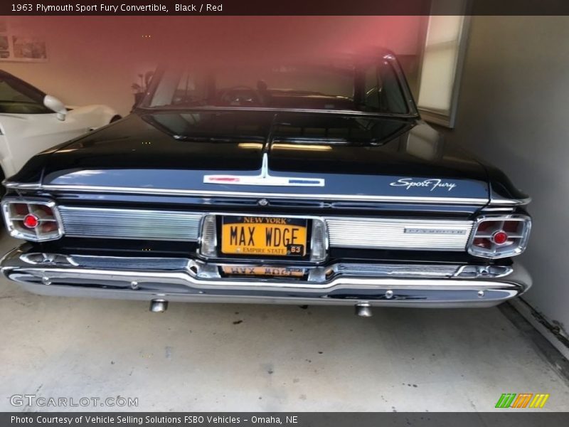 Black / Red 1963 Plymouth Sport Fury Convertible