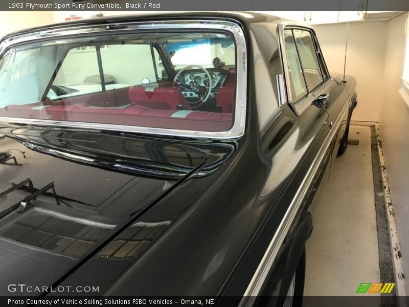 Black / Red 1963 Plymouth Sport Fury Convertible