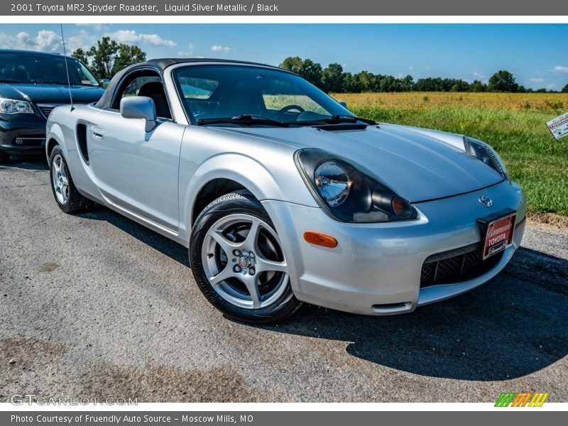 Liquid Silver Metallic / Black 2001 Toyota MR2 Spyder Roadster