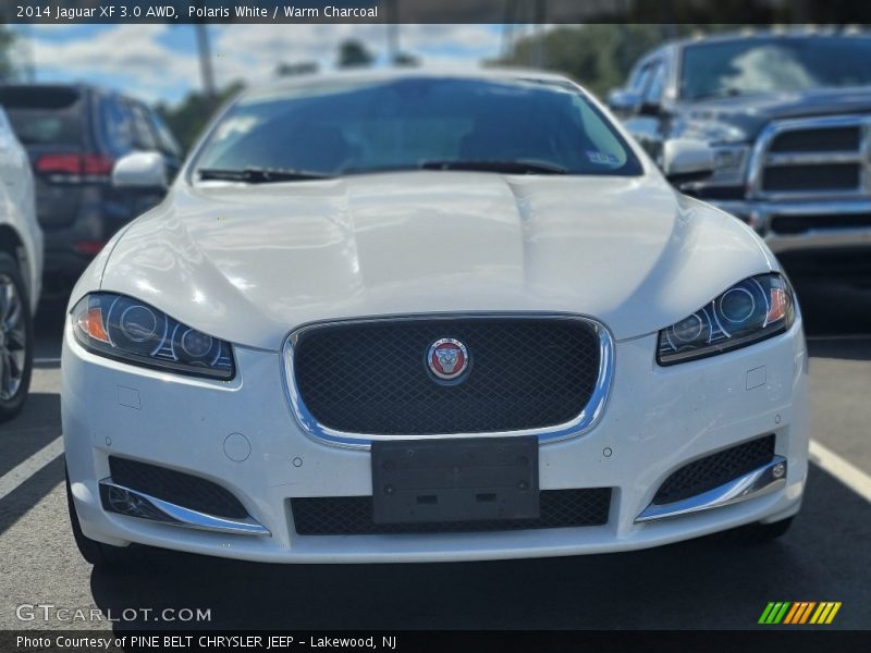 Polaris White / Warm Charcoal 2014 Jaguar XF 3.0 AWD