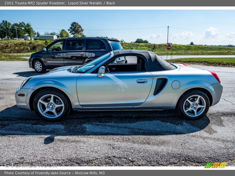 Liquid Silver Metallic / Black 2001 Toyota MR2 Spyder Roadster
