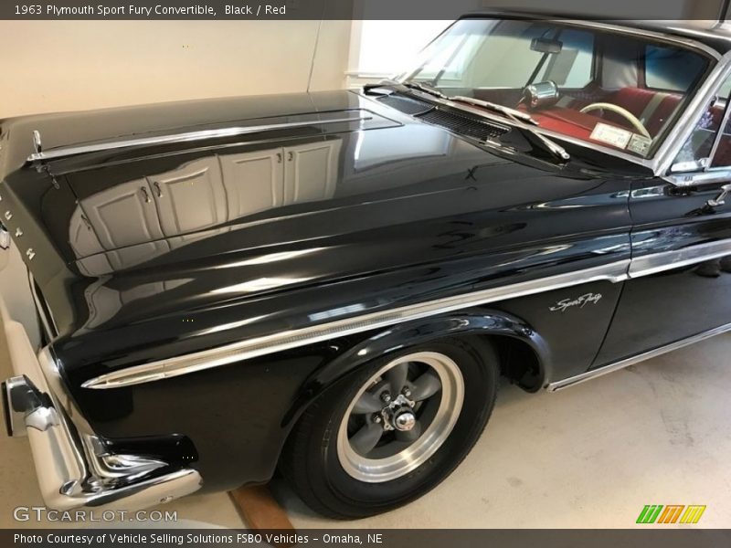 Black / Red 1963 Plymouth Sport Fury Convertible