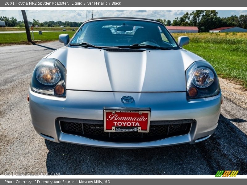 Liquid Silver Metallic / Black 2001 Toyota MR2 Spyder Roadster