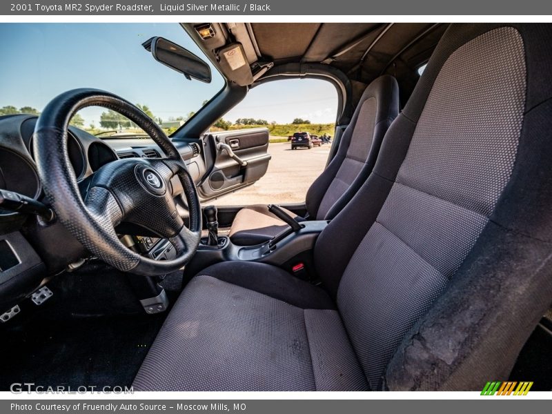 Liquid Silver Metallic / Black 2001 Toyota MR2 Spyder Roadster