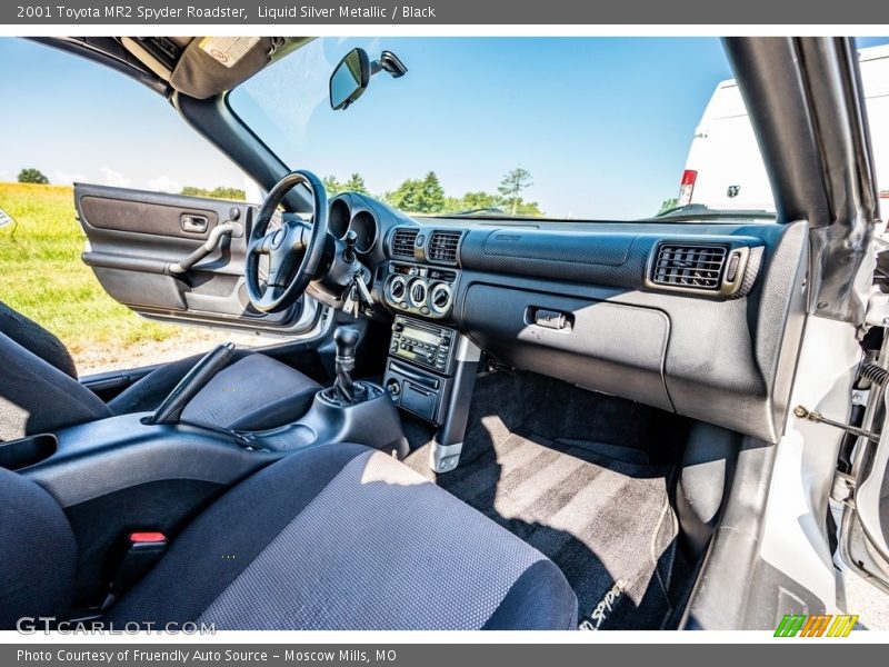 Liquid Silver Metallic / Black 2001 Toyota MR2 Spyder Roadster