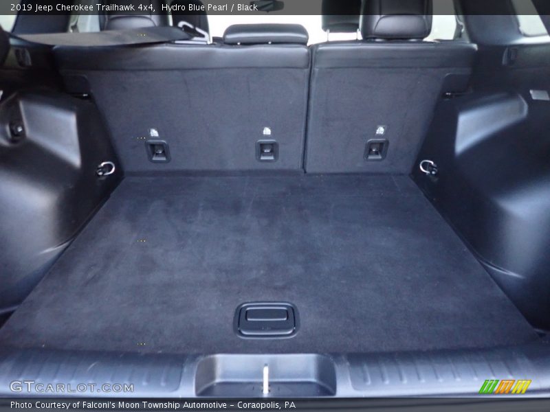 Hydro Blue Pearl / Black 2019 Jeep Cherokee Trailhawk 4x4