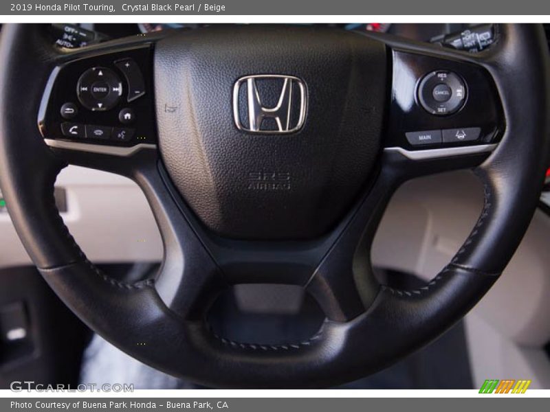 Crystal Black Pearl / Beige 2019 Honda Pilot Touring