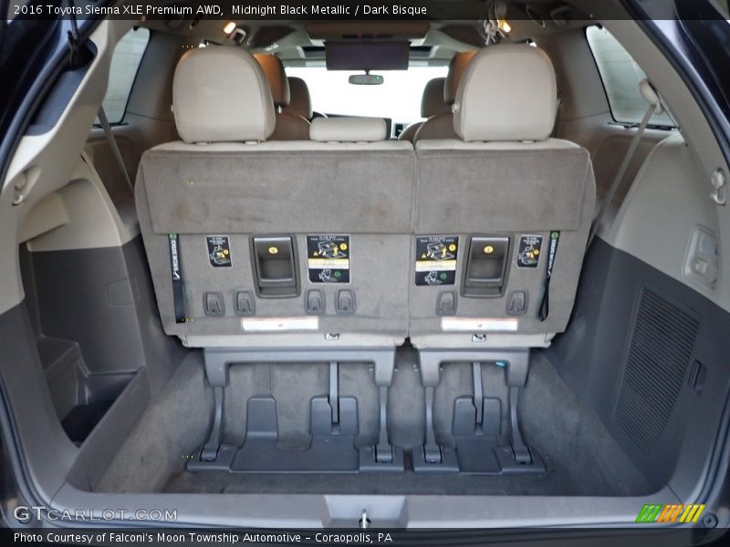 Midnight Black Metallic / Dark Bisque 2016 Toyota Sienna XLE Premium AWD