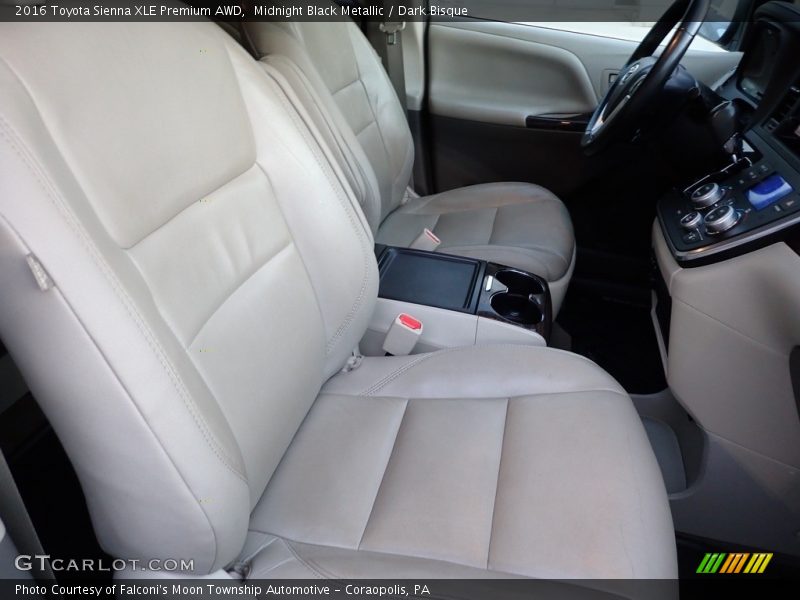 Midnight Black Metallic / Dark Bisque 2016 Toyota Sienna XLE Premium AWD