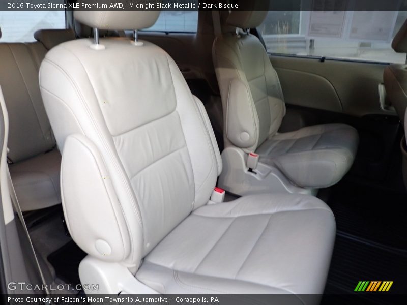 Midnight Black Metallic / Dark Bisque 2016 Toyota Sienna XLE Premium AWD