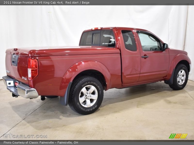 Red Alert / Beige 2011 Nissan Frontier SV V6 King Cab 4x4