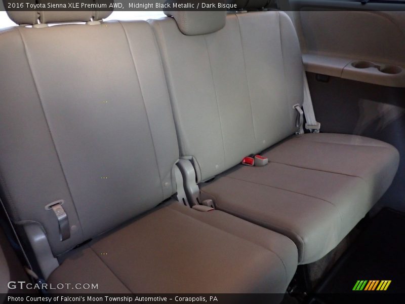Midnight Black Metallic / Dark Bisque 2016 Toyota Sienna XLE Premium AWD