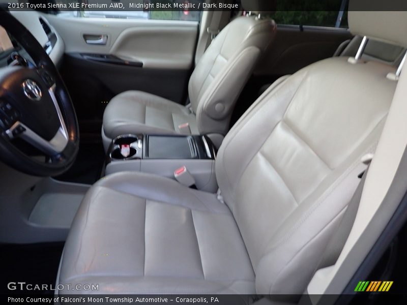 Midnight Black Metallic / Dark Bisque 2016 Toyota Sienna XLE Premium AWD
