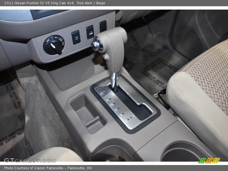 Red Alert / Beige 2011 Nissan Frontier SV V6 King Cab 4x4