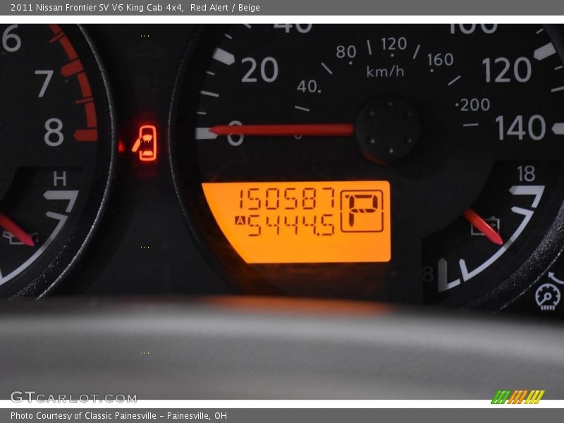 Red Alert / Beige 2011 Nissan Frontier SV V6 King Cab 4x4