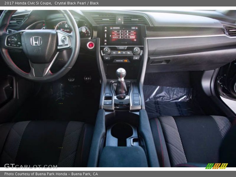 Crystal Black Pearl / Black 2017 Honda Civic Si Coupe