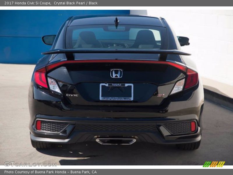 Crystal Black Pearl / Black 2017 Honda Civic Si Coupe